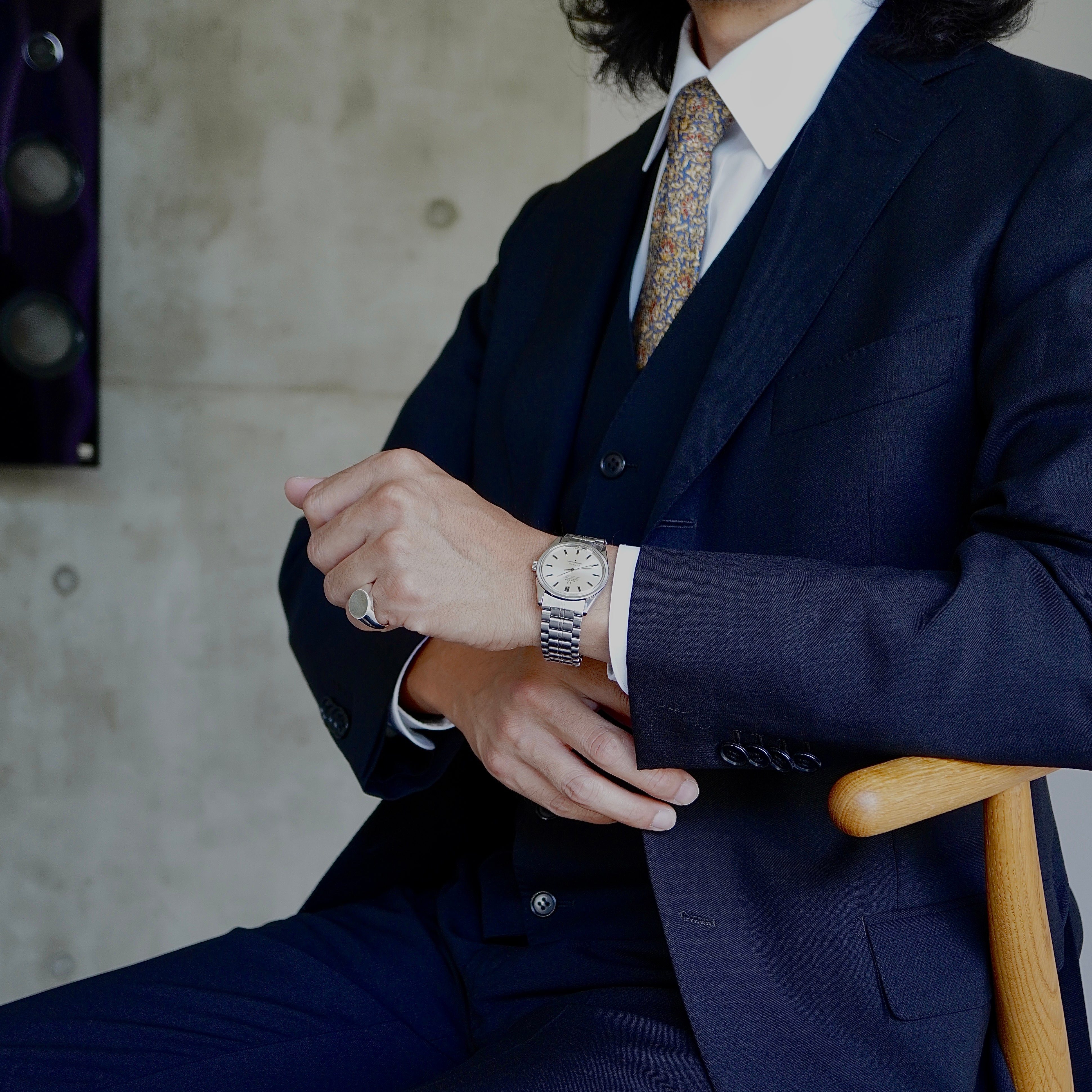 New!【SILVER/K10/K18】Large Round Signet Ring – K1820 ATELIER