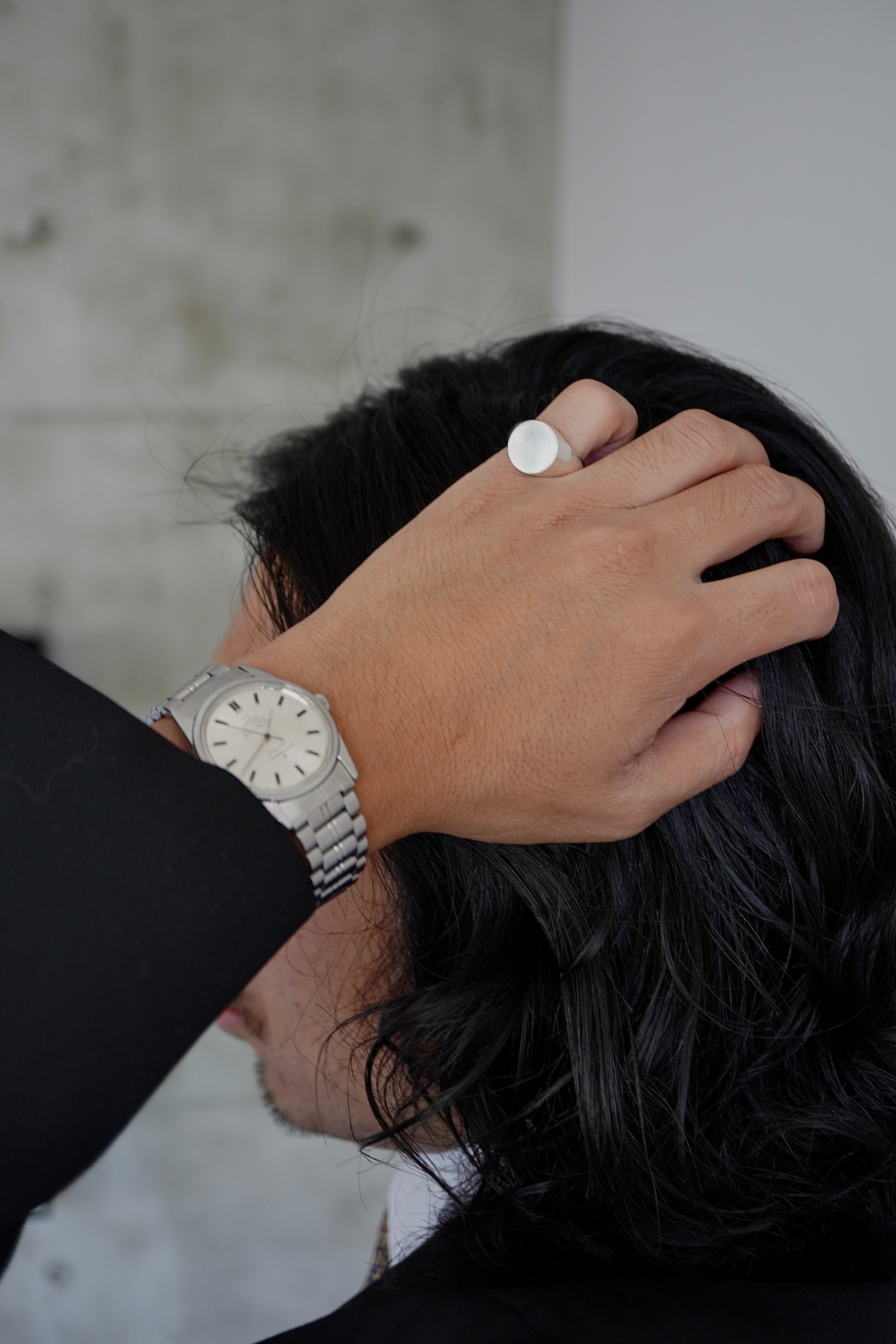 New!【SILVER/K10/K18】Large Round Signet Ring – K1820 ATELIER